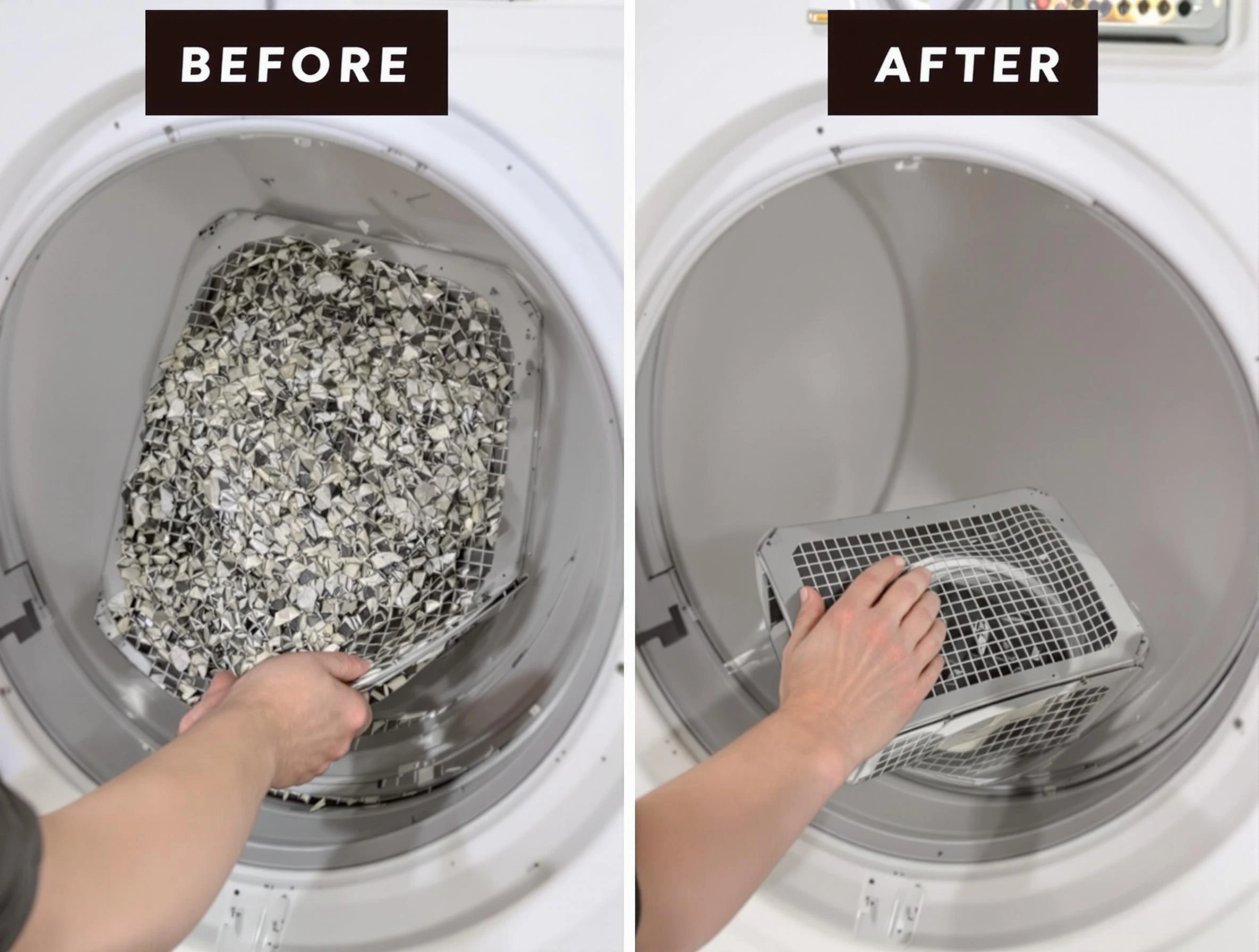 Professional lint trap cleaning by Midway Dryer Vent Cleaning in Midway