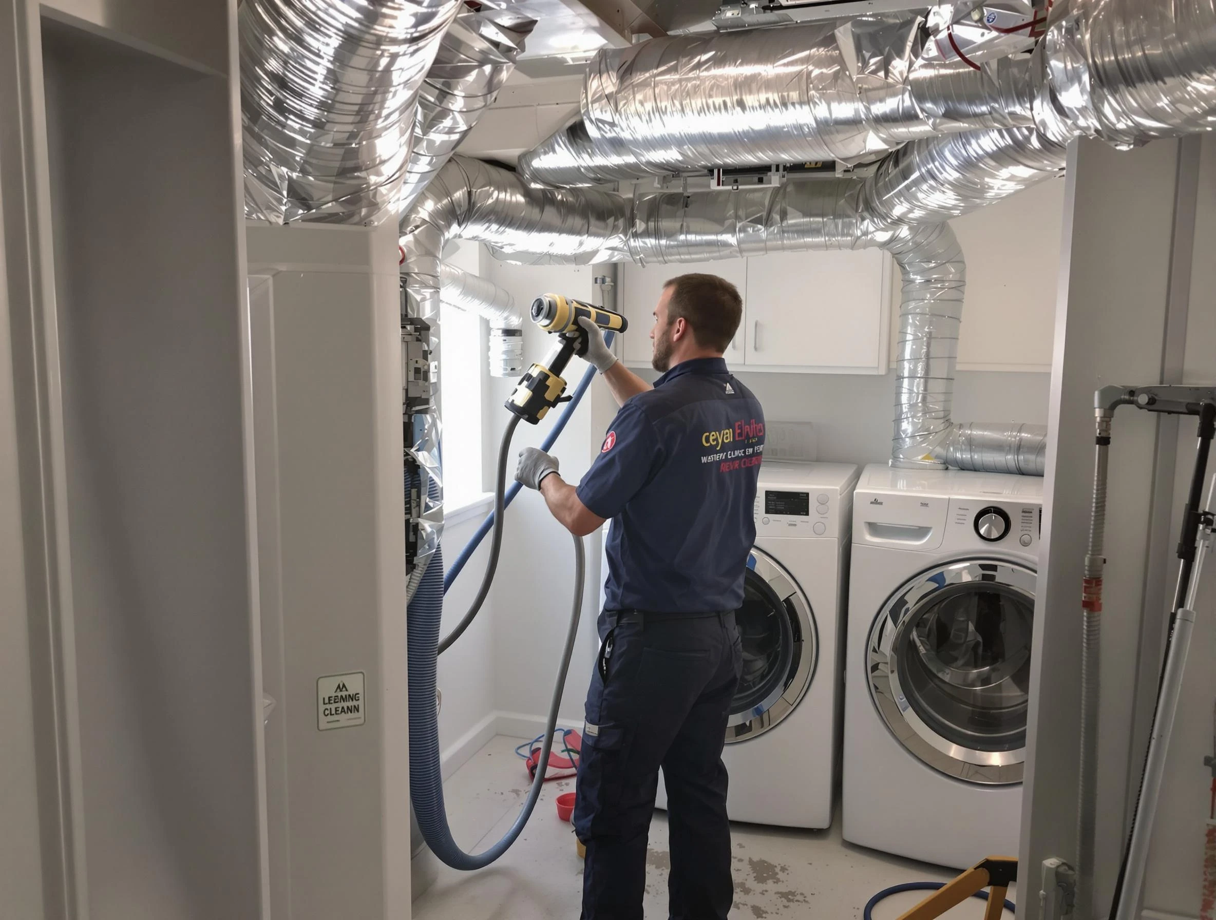 Midway Dryer Vent Cleaning specialist using advanced equipment for thorough duct cleaning in Midway