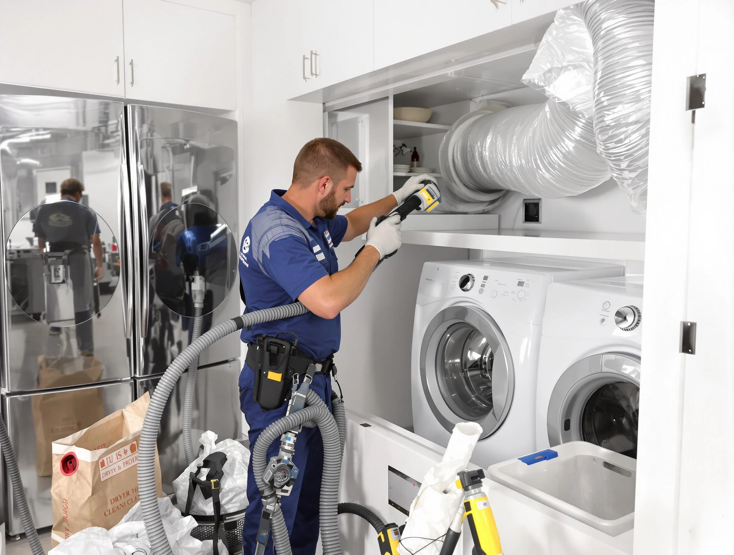 Professional duct cleaning by Midway Dryer Vent Cleaning in Midway